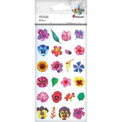 Image de Autocollants fleurs 24pcs.