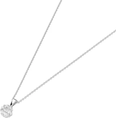 Produktbild von Kette Smart Jewel Blüte, Zirkonia Steine, Silber 925 Silber 45 cm
