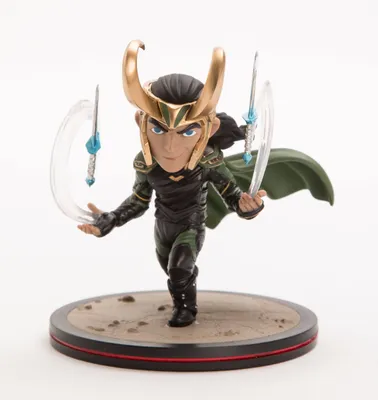 Produktbild von Quantum Mechanix Thor Ragnarok Loki Q-Fig Diorama Figur 10 cm MVL-0022