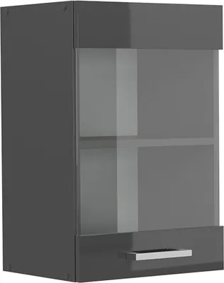 Produktbild von Küchenglasschrank Vicco R-Line Anthrazit Hochglanz 40 cm, Model 53369