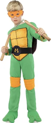 Produktbild von Ninja Turtles – Michelangelo Kostüm für Kinder Kindergröße: 122-134