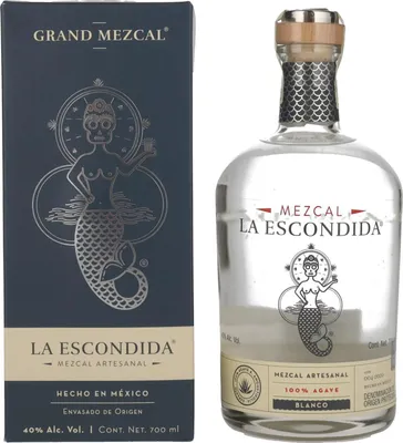 Produktbild von La Escondida Mezcal Artesanal Blanco + Box 700ml 40% Vol.