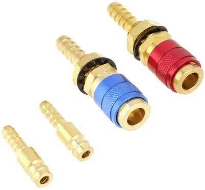 Produktbild von Wassergekühlte Gasadapter – Schnellkupplungsarmatur – 4 Stück – 8 mm – Messing – Für den langfristigen Gebrauch