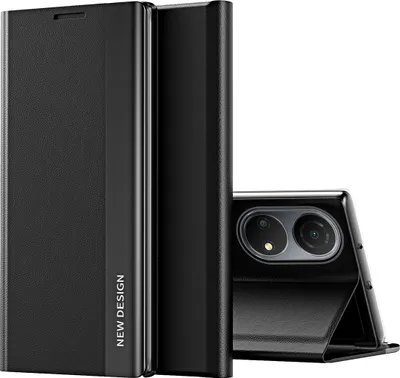 Obrázek produktu pro Pouzdro Honor X7, koženéPolyuretanmagnetické flipové pouzdro pro Honor X7 Black
