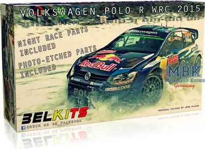 Obrázok produktu pre BELKITS 1:24 BEL010 VW Polo R WRC Monte Carlo 2015