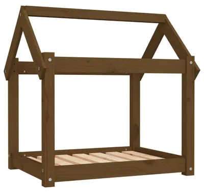 Obrázok produktu pre vidaXL Pelech pre psov Honey Brown 71x55x70 cm Borovicový masív
