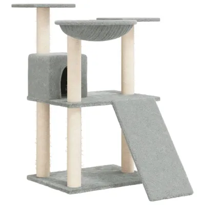 Obrázok produktu pre vidaXL Strom pre mačky so sisalovými škrabadlami svetlosivý 83 cm