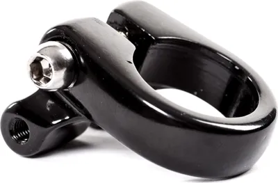 Produktbild von Sattel Schelle Klemme M-Wave mit Gepäckträger Befestigung Ösen 28,6mm Alu schwarz