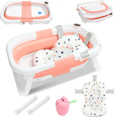 Produktbild von Yakimz Baby Badewanne Babywanne Kinder Faltbare klappbar Baden Sicher 3 in 1