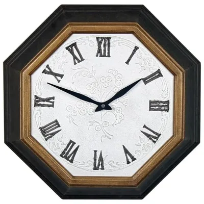 Immagine prodotto di Orologio da parete in legno, a forma ottagonale, 42 cm