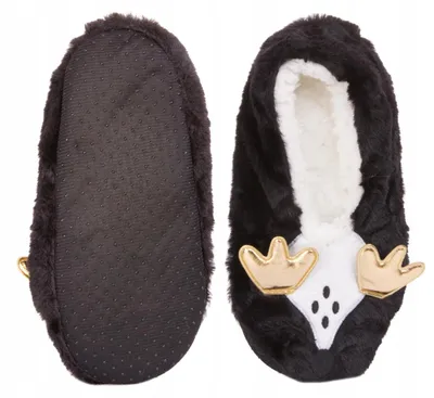 Produktbild von Moraj Damen Hausschuhe Schwarz, Gold Tiermuster 5902720406429 Größe 35