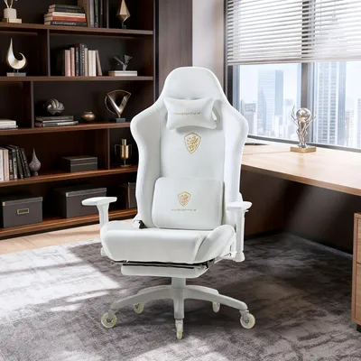 Image de Siège de jeu - Fauteuil de jeu - Fauteuil de bureau - Siège de course - Pouf - Ergonomique avec accoudoirs 3D