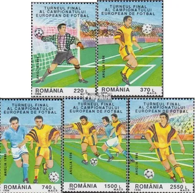 Produktbild von Briefmarken Rumänien 1996 Mi 5180-5184 (kompl.Ausg.) postfrisch Fußball EM 96 England