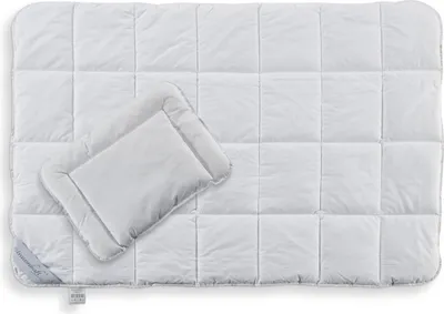 Produktbild von AKTION - Bettenset für Babys- und Kinder mit Karo-Steppung, 100x135 cm und 40x60 cm