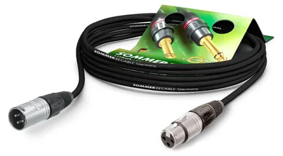 Produktbild von Mikrofonkabel Stage 22 Highflex, 2 x 0.22 mm² | XLR / XLR, NEUTRIK® | 7,50m | schwarz