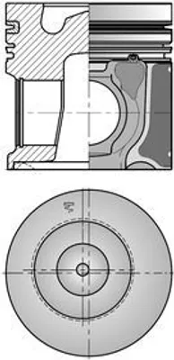 Produktbild von KOLBENSCHMIDT Reparatursatz Kolben / Zylinderlaufbuchse 41506960