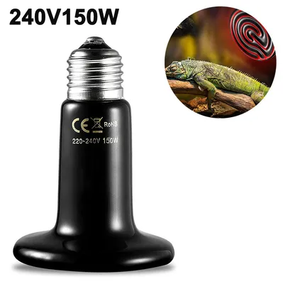 Obrázek produktu pro Keramická tepelná lampa pro plazy, tepelná lampa pro zvířata, plazy, želvy, ještěrky, hady, pavouky,