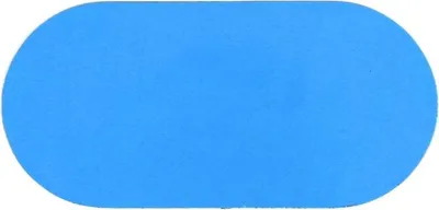 Produktbild von Oval - Anti - Rutsch Blau 9 x 19 cm Anti - Rutsch - Bodenaufkleber - Blau - Anti - Rutsch - Polyvinyl chloride (PVC) - 0,78 mm - Innenbereich - DME555