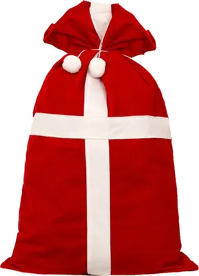 Produktbild von Weihnachts-Süßigkeitentasche, Weihnachts-Leckerli-Tasche, Stoff-Snack-Verpackungstasche, rot beflockte Party-Geschenktasche für Weihnachtsdekoration, Geschenkverpackung