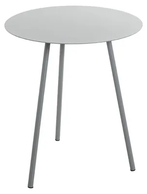 Runder Beistelltisch Metall grau Ø 40 cm, Höhe 45 cm
