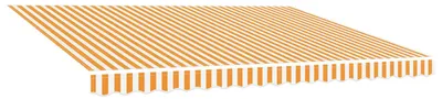 Productafbeelding van Vervangingsdoek voor luifel 400x350 cm polyester geel en wit