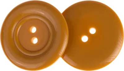 Image de Bouton - lot de 3 - diamètre 35 mm - Ocre