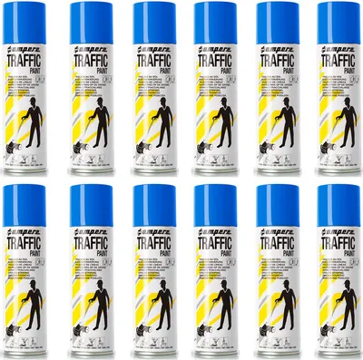 Produktbild von Traffic Paint® Bodenmarkierungsfarbe Spraydosen für Markierwagen(blau,12)