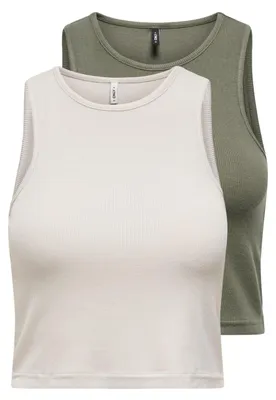 Immagine prodotto di ONLY Onlbelia S/L Crop Top Cs JRS, confezione da 2