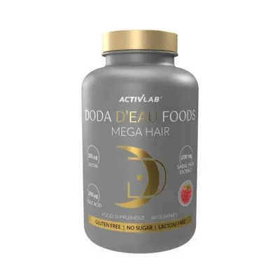 Zdjęcie produktu dla DODA D'EAU Mega Hair wsparcie włosów w formie żelek malinowych Activlab
