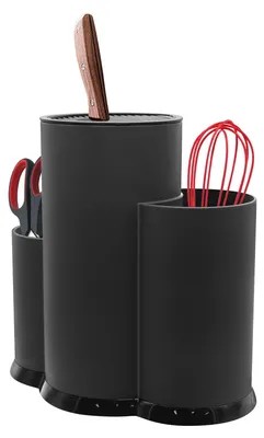 Immagine prodotto di Portaoggetti da cucina 3-in-1, senza coltelli, colore nero