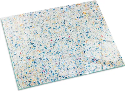 Produktbild von Abstraktes Texturmuster – Glasbodenplatte für – Kaminofen – Kaminplatte Glas – Schutzglas – Funkenschutzplatte –Glasbodenplatte Feuerfeste – Hitzeschutzplatte – Bodenschutz aus Glas – 80x60 cm
