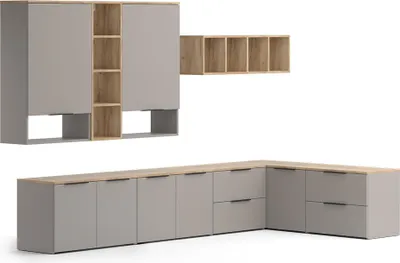 Produktbild von Wohnwand Vicco Wido Greige 9 Teile, Model 57464