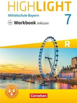 Obrázok produktu pre Highlight - Mittelschule Bayern - 7. Jahrgangsstufe - Workbook inklusiv mit Audios online