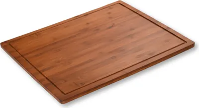 Produktbild von KESPER Schneide- & Abdeckplatte, Herdabdeckplatte - Bambus dunkel, mit Saftrille & Füßen, 56x50x3,1 cm,, 5959913