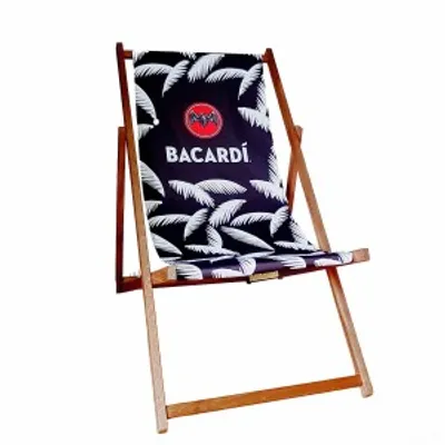 Produktbild von Bacardi Holz Sonnenliege Strandliege Liegestuhl aus Holz Gartenliege Klappstuhl