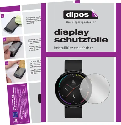 Produktbild von 1x Schutzfolie für Amazfit Verge 2 klar Displayschutzfolie Folie Display Schutz dipos