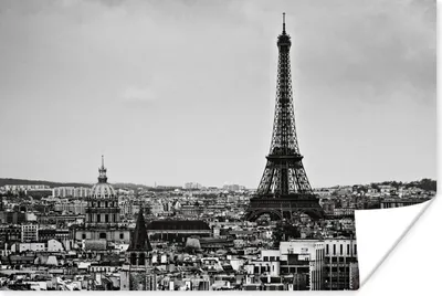 Produktbild von MuchoWow® Poster Die Skyline von Paris 120x80 cm - Bilder