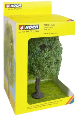 Produktbild von NOCH 20 cm hohe handkolorierte Esche als Laubbaum für Sommerlandschaften, geeignet für Modellbau Bäume, Diorama und Modellbahn.