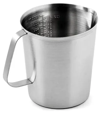 Produktbild von Messbecher 1,5 L aus Edelstahl, Silber, 14 x 14 x 15 cm