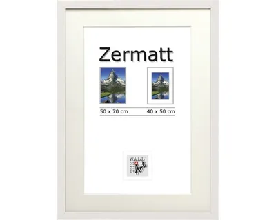 Produktbild von Bilderrahmen MDF Zermatt weiß 50x70 cm