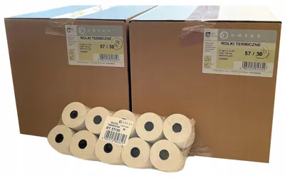 Produktbild von Omeko Thermorolle Kassenbonpapier 57mm 30m 240 Stück