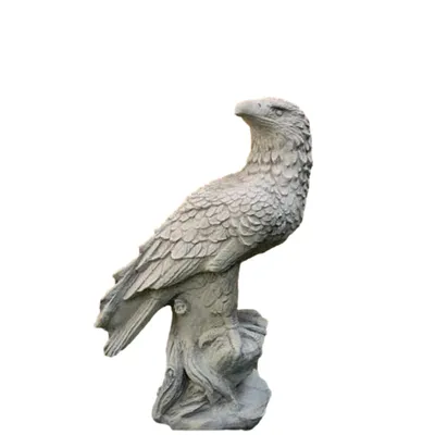 Produktbild von Schöner Adler als Steinfigur für den Garten, aus Steinguss Neu Frostfest Witterungsbeständig, Tierfigur zur Gartengestaltung PO-133