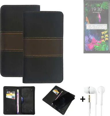 Produktbild von K-S-Trade Handyhülle + Kopfhörer kompatibel mit LG Electronics G8s ThinQ Schutzhülle Walletcase Bookstyle Tasche Schutz Case Hülle Wallet Cover