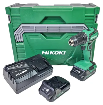 Zdjęcie produktu dla Wiertarko-wkrętarka akumulatorowa HiKOKI DS18 DDWRZ 18 V 55 Nm bezszczotkowa + 2x akumulator 2,0 Ah + ładowarka + walizka