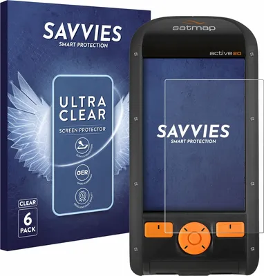 Produktbild von 6x Für Satmap Active 20 Schutzfolie Savvies Displayschutz Display Schutz Folie Klar Transparent