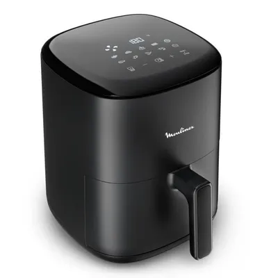 Obrázok produktu pre MOULINEX Easy Fry Compact, fritéza bez oleja, 3 l, 4 osoby, 10 automatických programov, digitálny displej, teplovzdušná fritéza EZ145820