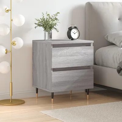Produktbild von vidaXL Nachttisch Grau Sonoma 40x35x50 cm Holzwerkstoff