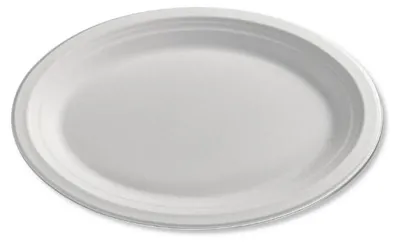 Zdjęcie produktu dla Talerz z trzciny cukrowej owalny 32x25cm, 50szt