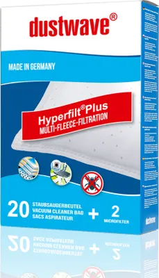 Produktbild von 20 Staubsaugerbeutel | Staubtüten passend für AEG - VX4-X-EFFICIENCY, AEG - VX8 ÖKO X Silence VX8-1-ÖKO, VX 8 - dustwave® Markenstaubbeutel aus Microvlies -  Germany + inkl. Micro-Filter