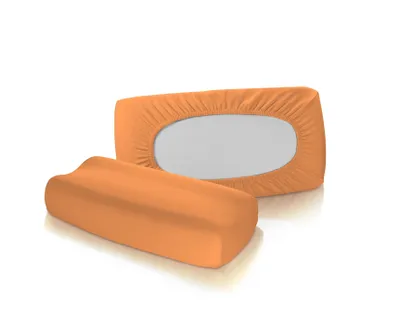 Produktbild von Fleuresse Vital-Comfort Jersey-Bezug für Nackenstützkissen hellorange